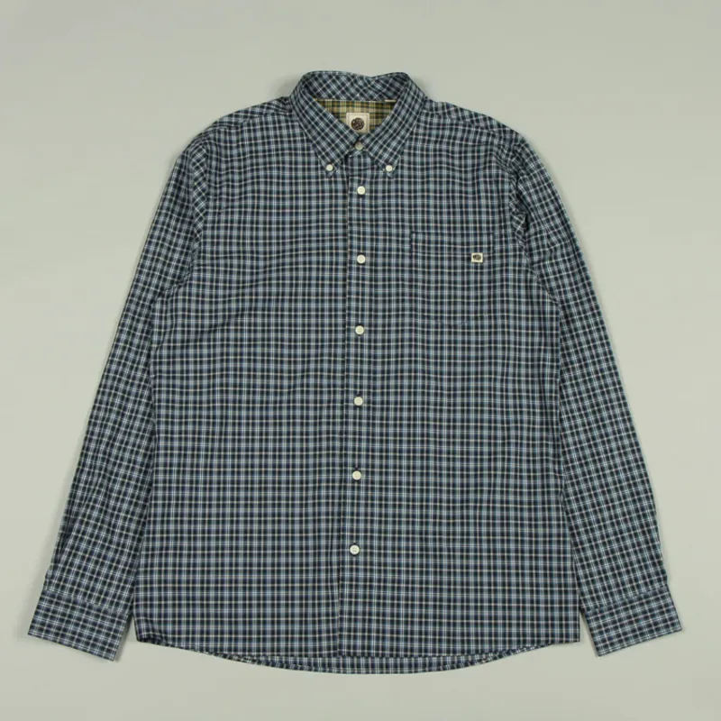 Pretty Green Classic Fit Checked Shirt - Blue